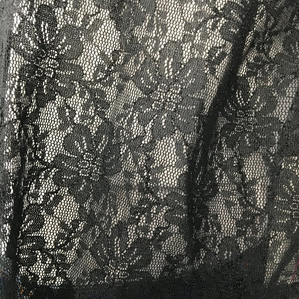LuLaRoe Joy – Black Lace Long Vest